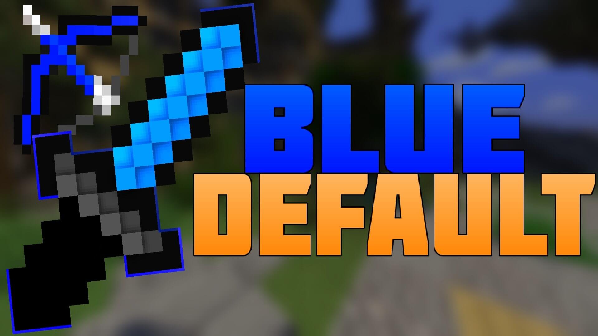 Blue Default PvP Texture Pack for Minecraft by Pack Nation