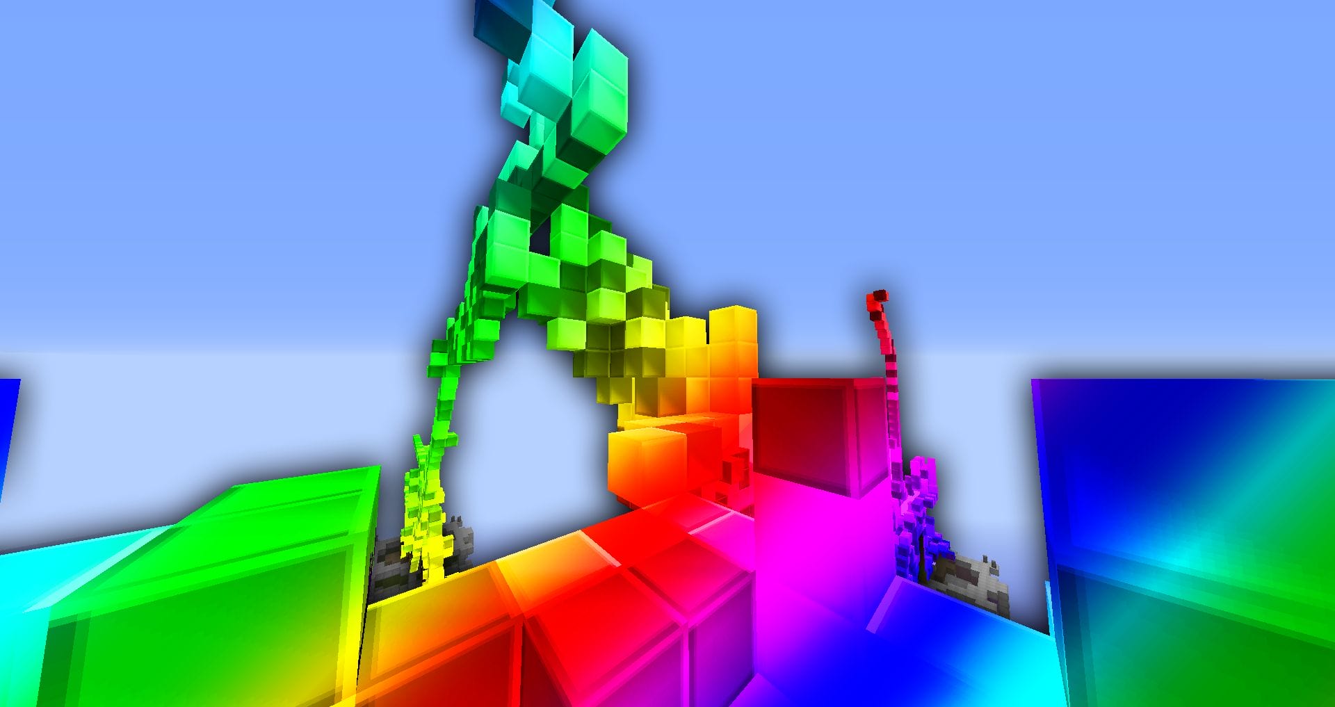 Rainbow Texture Pack Challenge BedWars