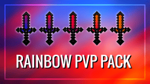 Rainbow PvP Texture Pack Animated 1.11/1.10/1.9/1.8