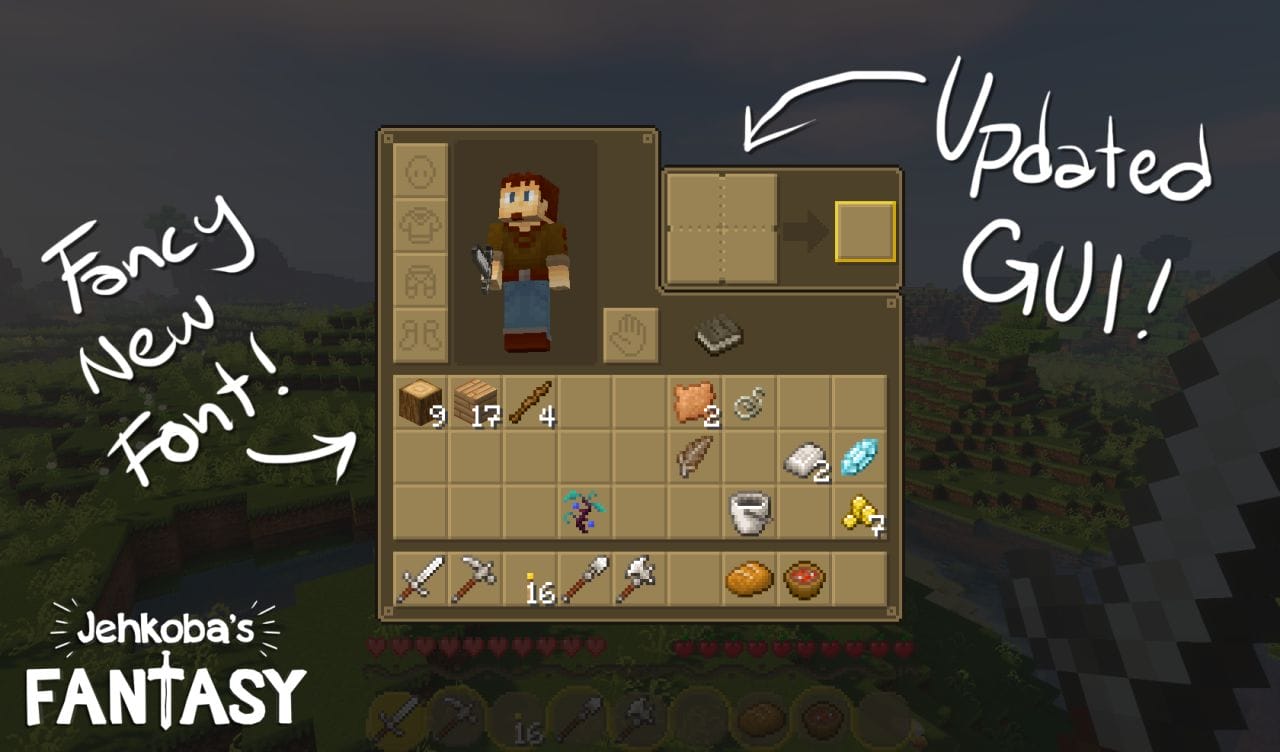 Jehkoba's Fantasy 1.14.3 [16x] 3D Texture Pack