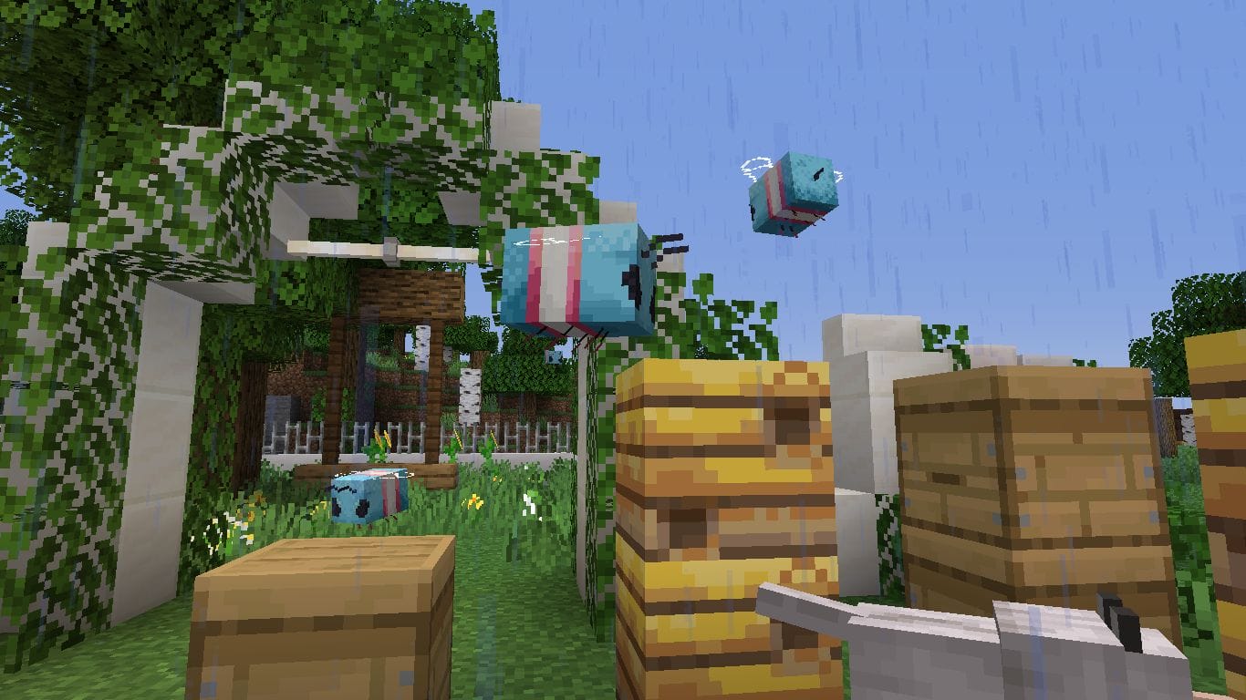 Trans Bees for Faithful 1.15.1 Resource Pack - 2