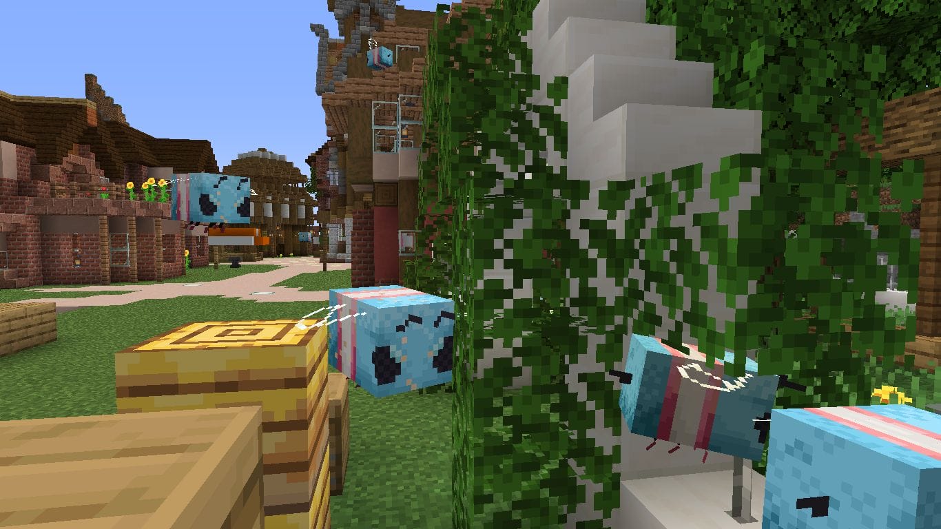 Trans Bees for Faithful 1.15.1 Resource Pack - 3