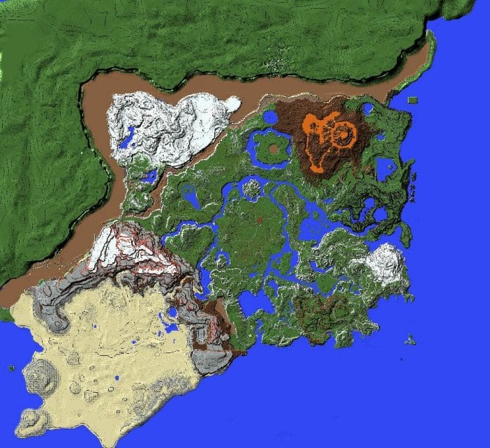 Breath of the Wild Map Recreated in Minecraft - 1 Breath of the Wild Map Recreated in Minecraft - 1