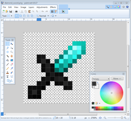 How to make your own resource pack low resolution sword