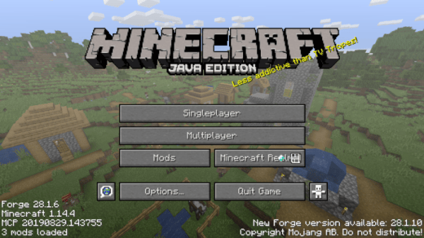 cannot download minecraft forge 1.14