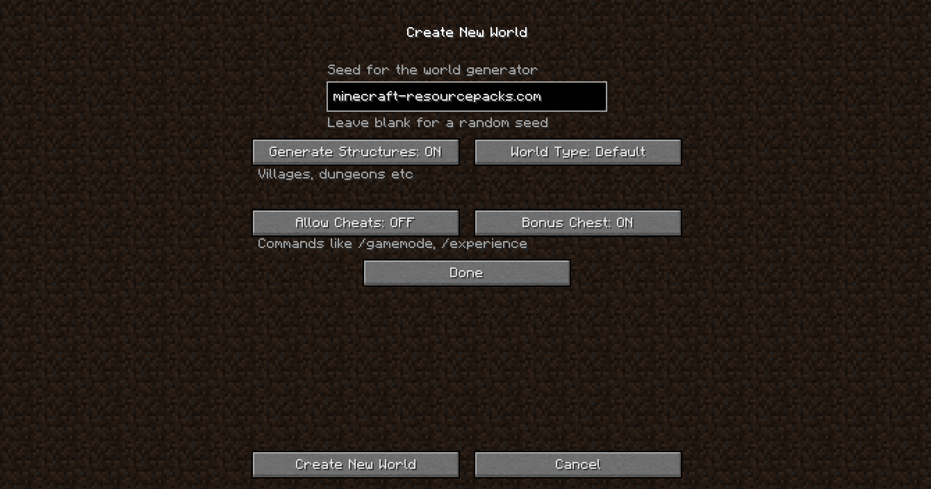 How to Use Minecraft Seeds - 1