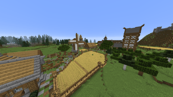 Minecraft Castle - Medieval Village with Castle - 3