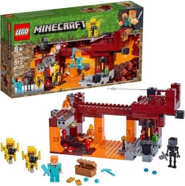 LEGO Minecraft The Blaze Bridge 21154 Building Kit - Best Minecraft Toys 2020