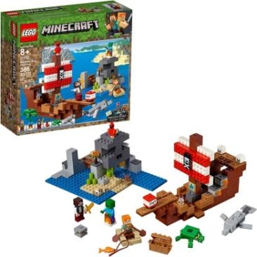 LEGO Minecraft The Pirate Ship Adventure 21152 Building Kit - Best Minecraft Toys 2020